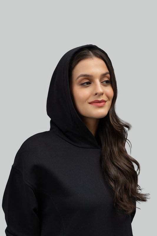 Midnight Black Oversized Hoodie