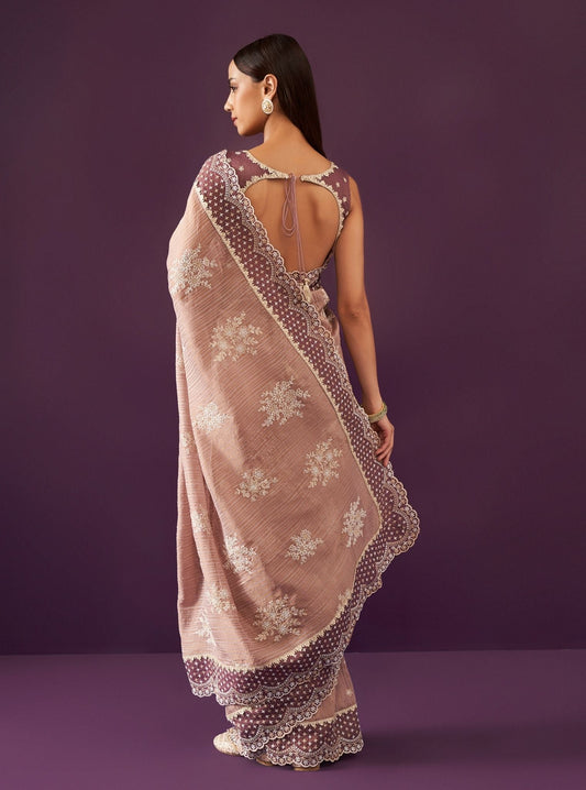 Aniyah Banarsi Lilac Saree
