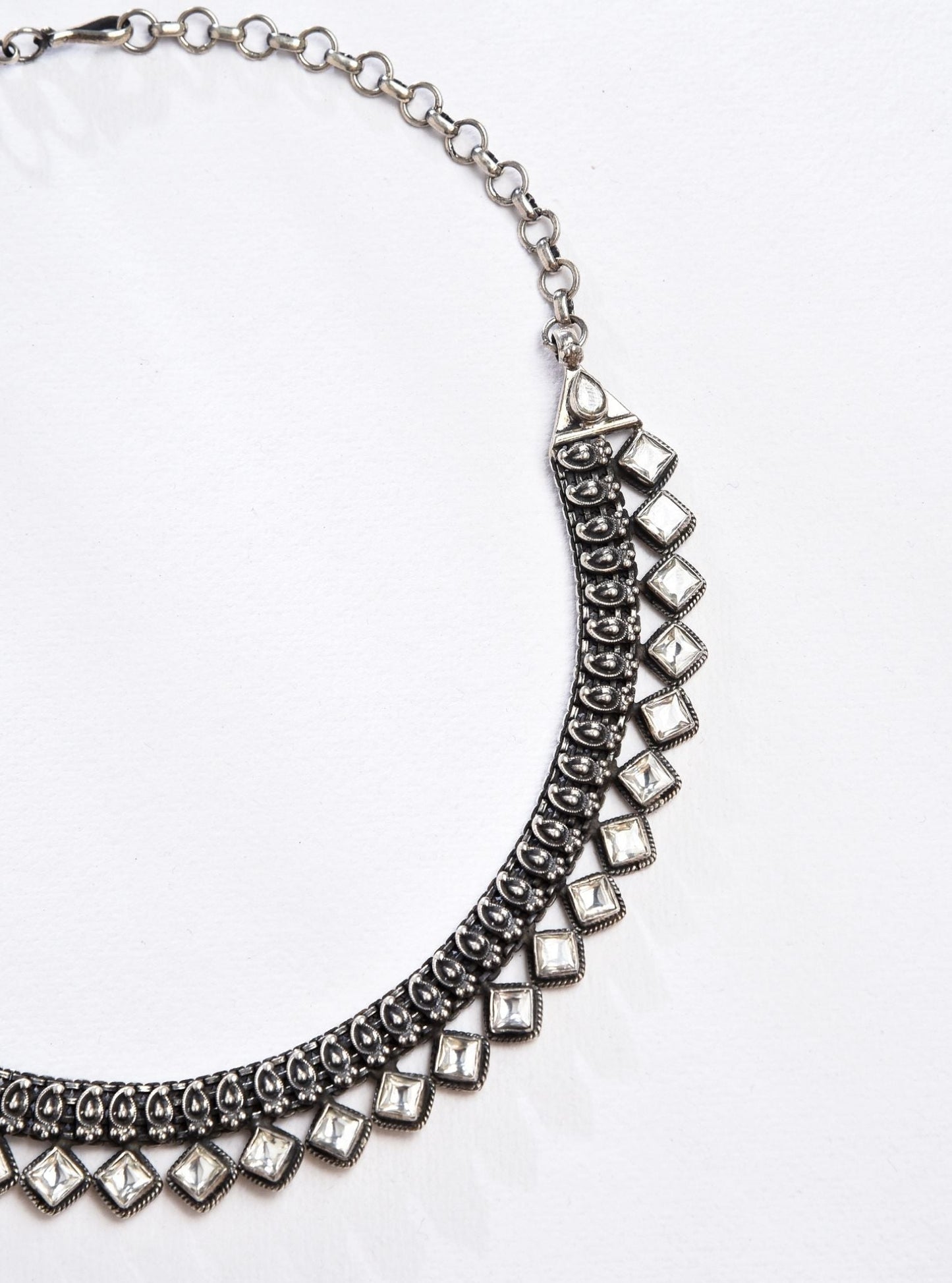 Pure Silver Poorna Necklace