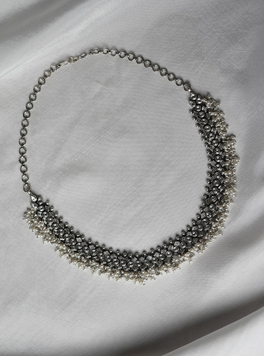 Pure Silver Aashi Necklace