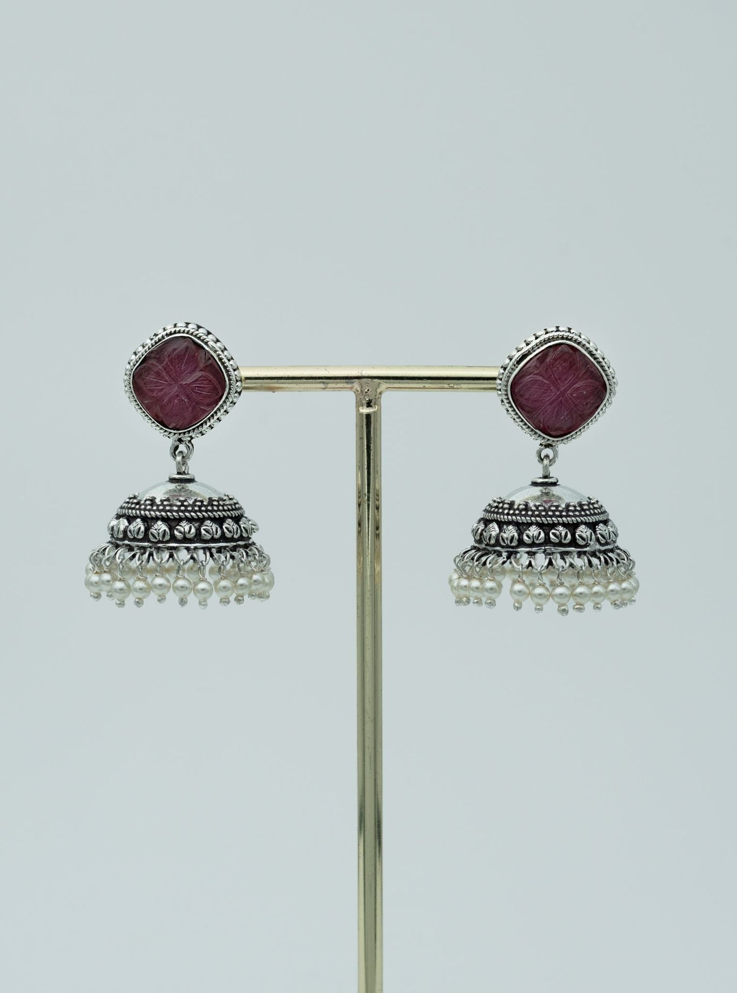 Pure Silver Mahira Jhumki