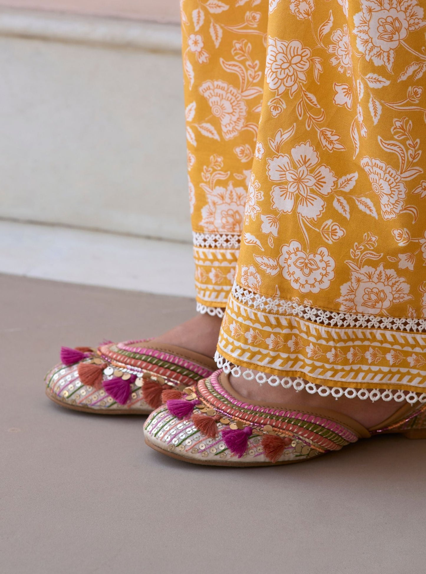 Diana Pink Orange Vegan Jutti