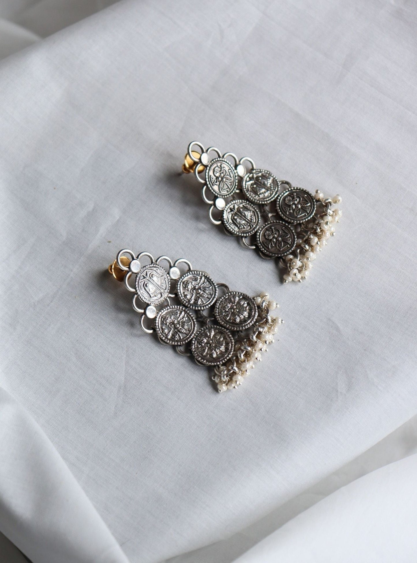 Pure Silver Netra Earrings