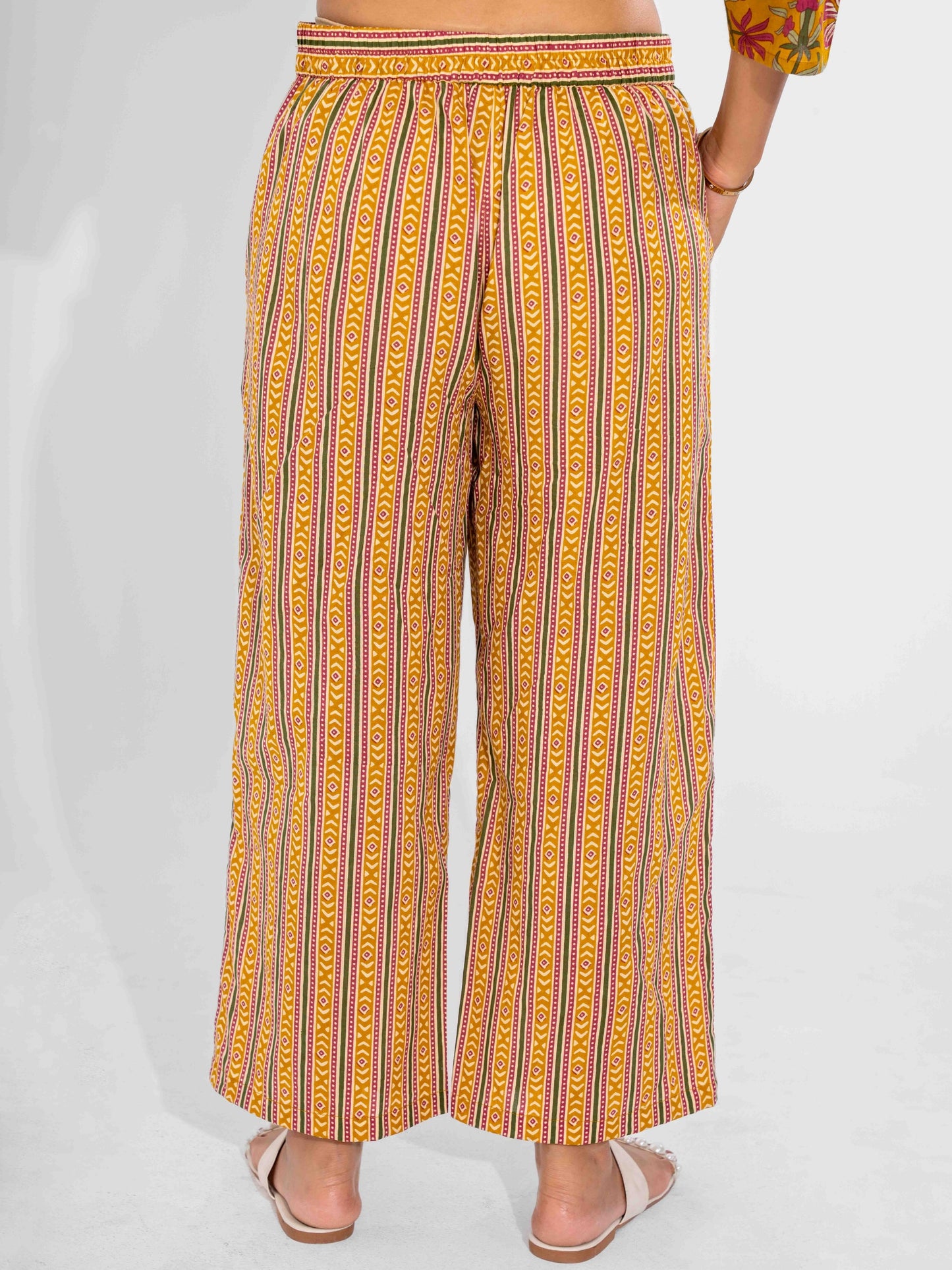 Yellow Dusk Pure Cotton Round Neck Co-ord Set