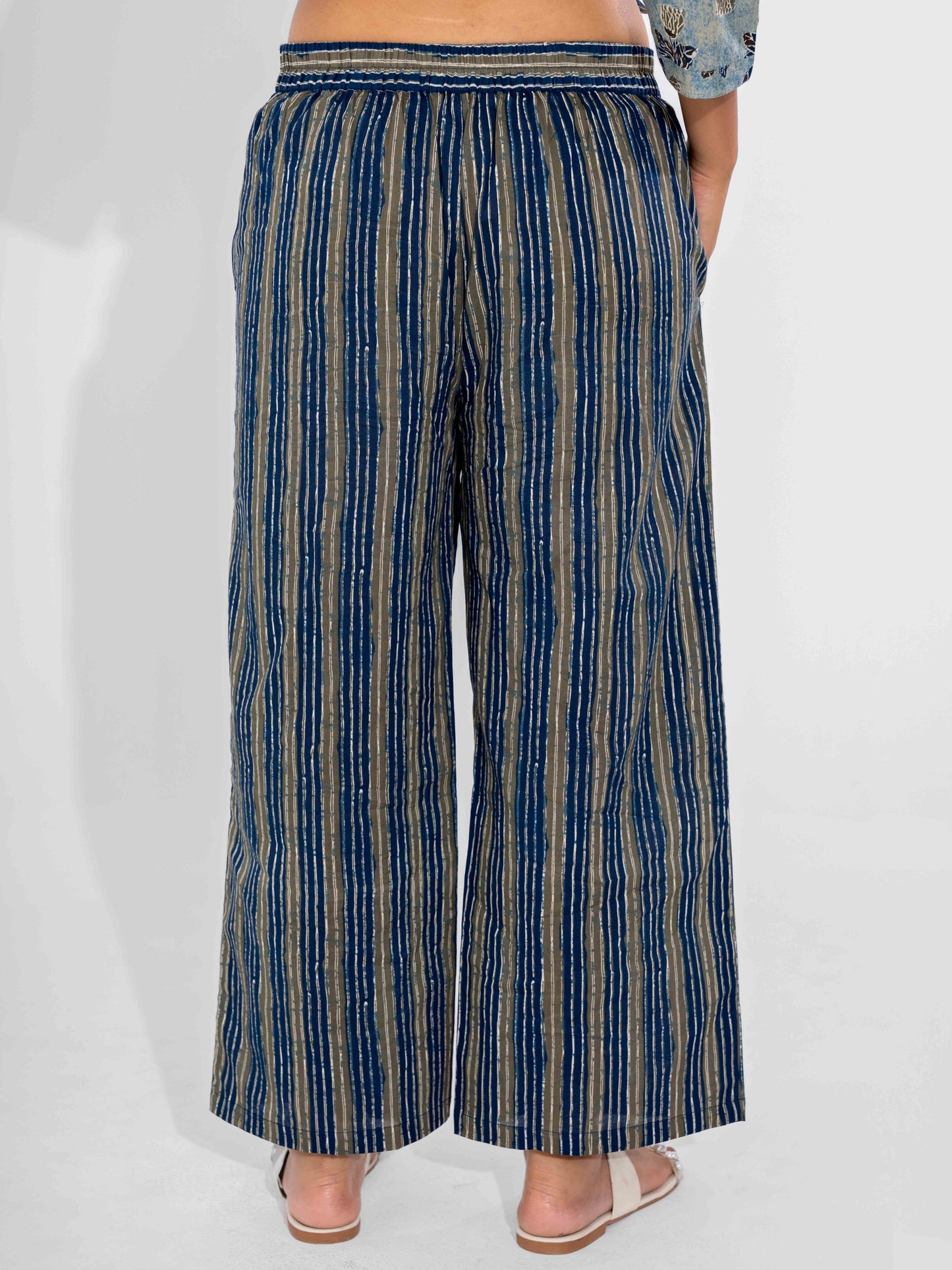 Blue Mist Pure Cotton Collar Shirt Co-ord Set