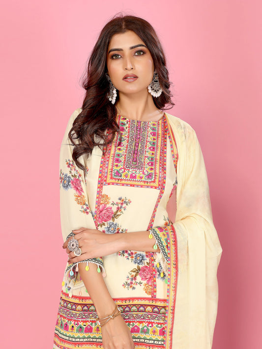 Ivory Garden Sharara Set