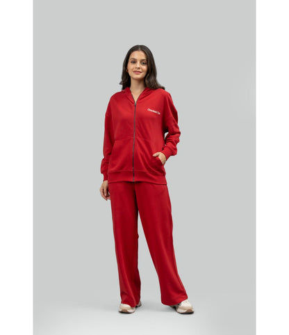 'Checked Out' Cotton Terry Zip-up Hoodie Set