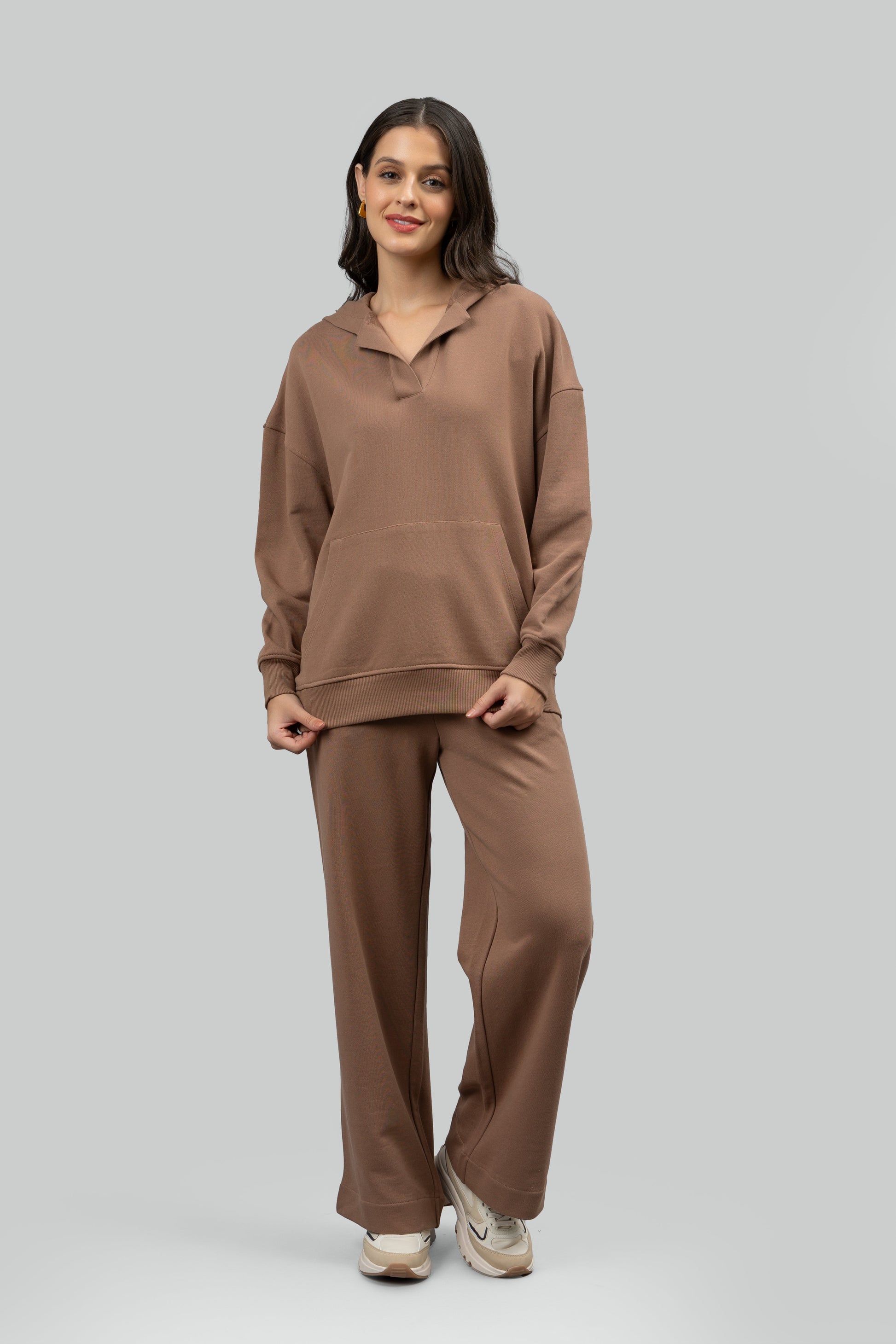 Mocha Wide Leg Lounge Pants