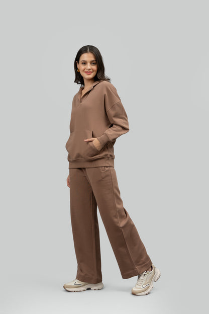 Mocha Terry Hoodie Co-ord Set