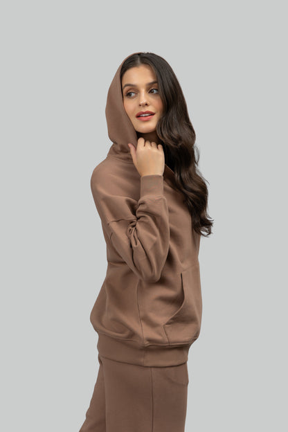 Mocha Terry Hoodie Co-ord Set