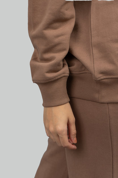 Mocha Terry Hoodie Co-ord Set