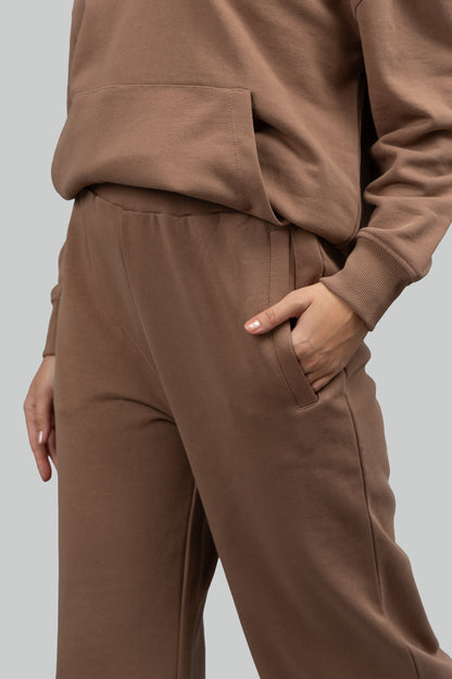 Mocha Wide Leg Lounge Pants