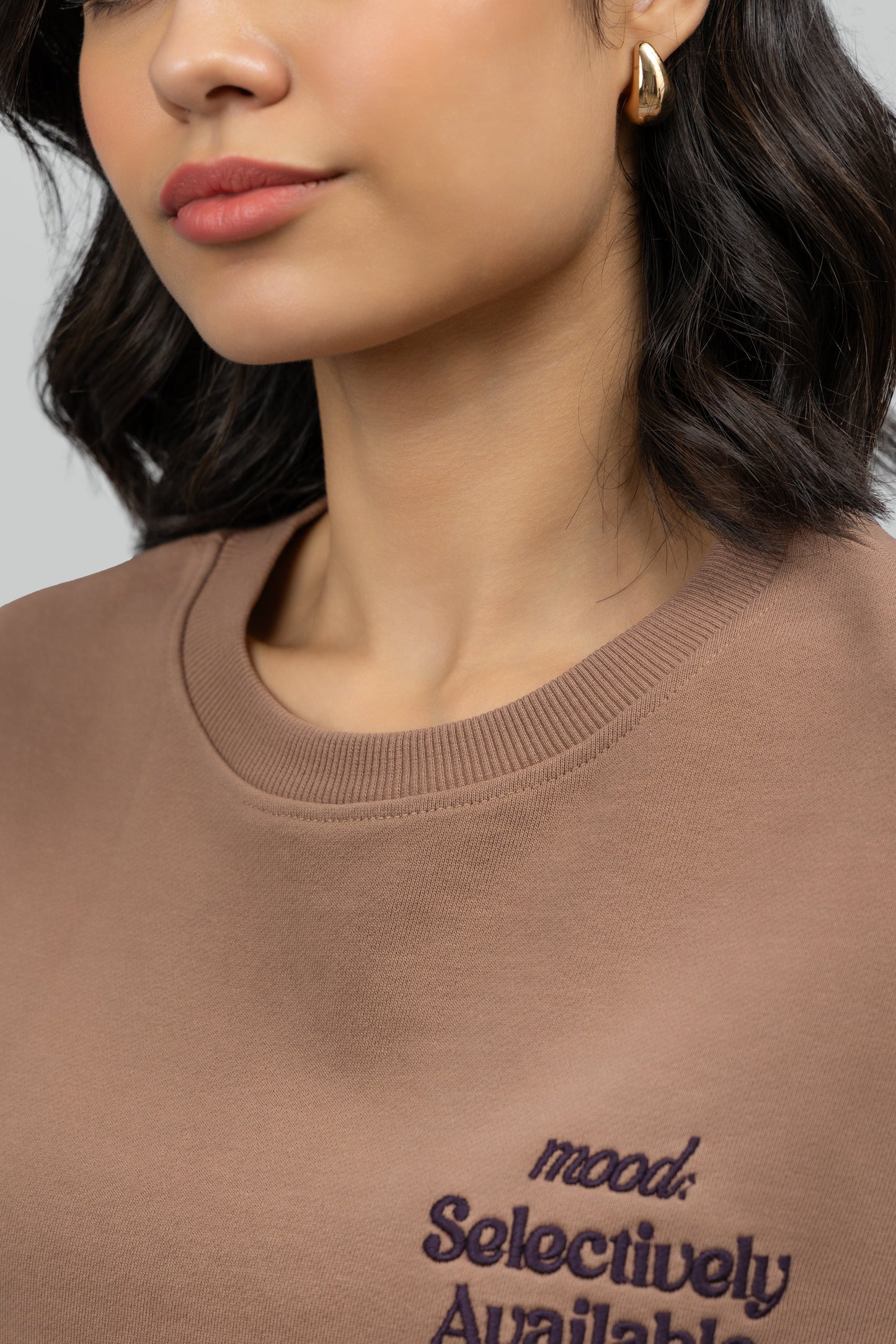 'Selectively Available' Terry Crop Top