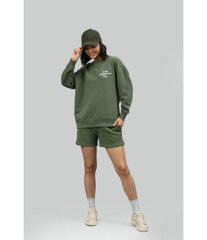 'Unbothered Era' Terry Shorts Lounge Set