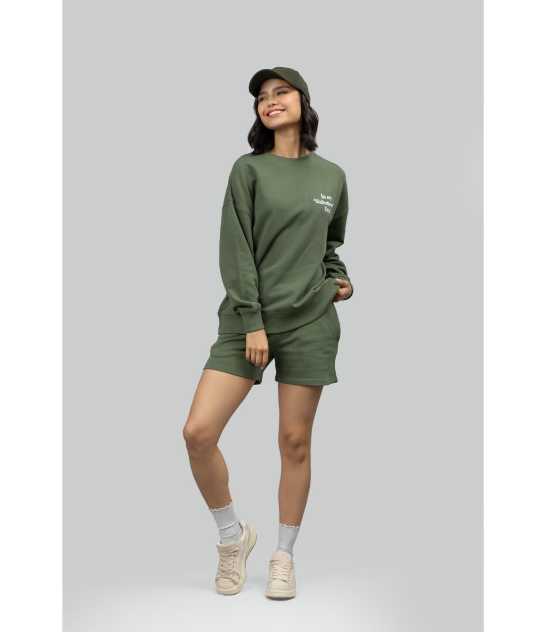 'Unbothered Era' Terry Shorts Lounge Set