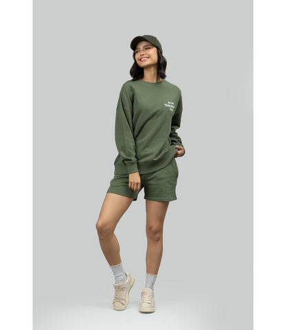 'Unbothered Era' Terry Shorts Lounge Set