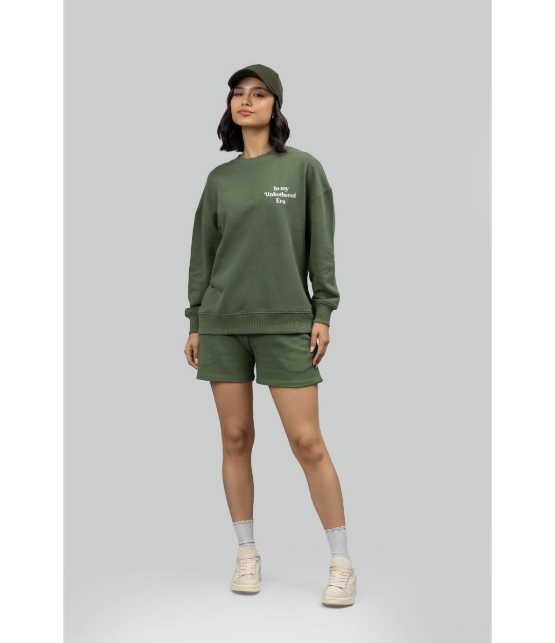 'Unbothered Era' Terry Shorts Lounge Set