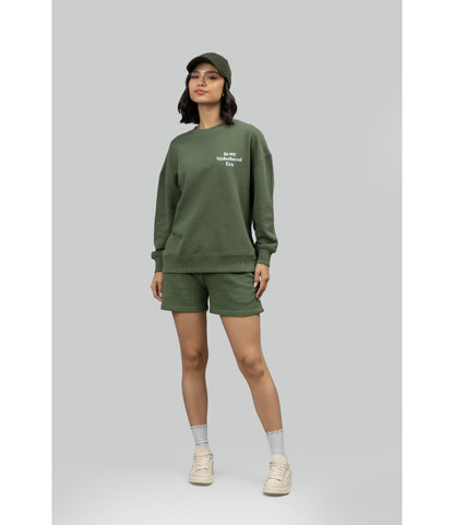 'Unbothered Era' Terry Shorts Lounge Set