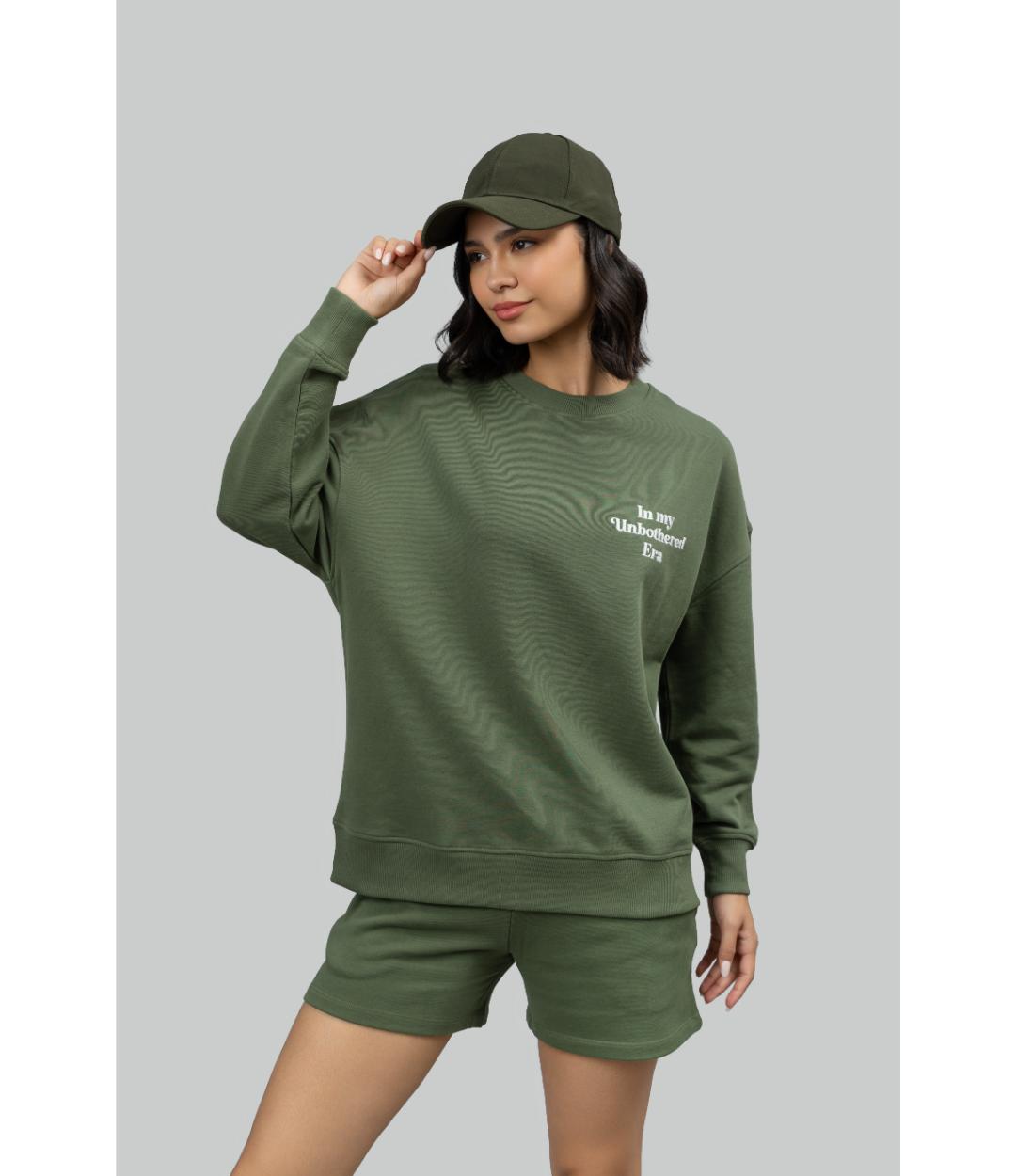 'Unbothered Era' Terry Shorts Lounge Set