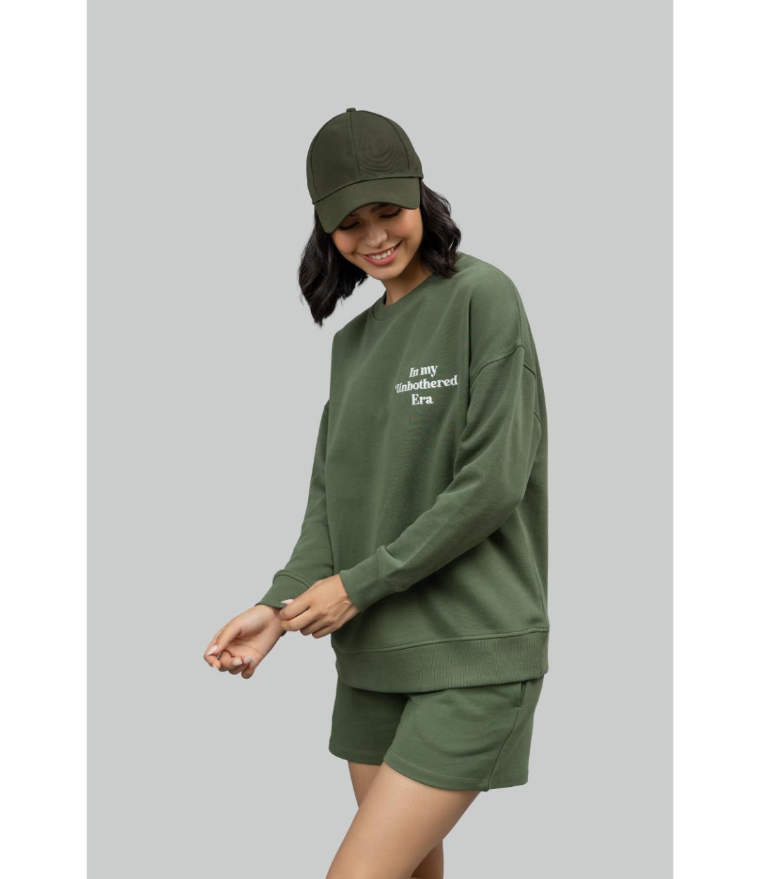 'Unbothered Era' Terry Shorts Lounge Set