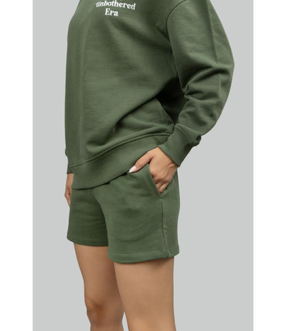 'Unbothered Era' Terry Shorts Lounge Set