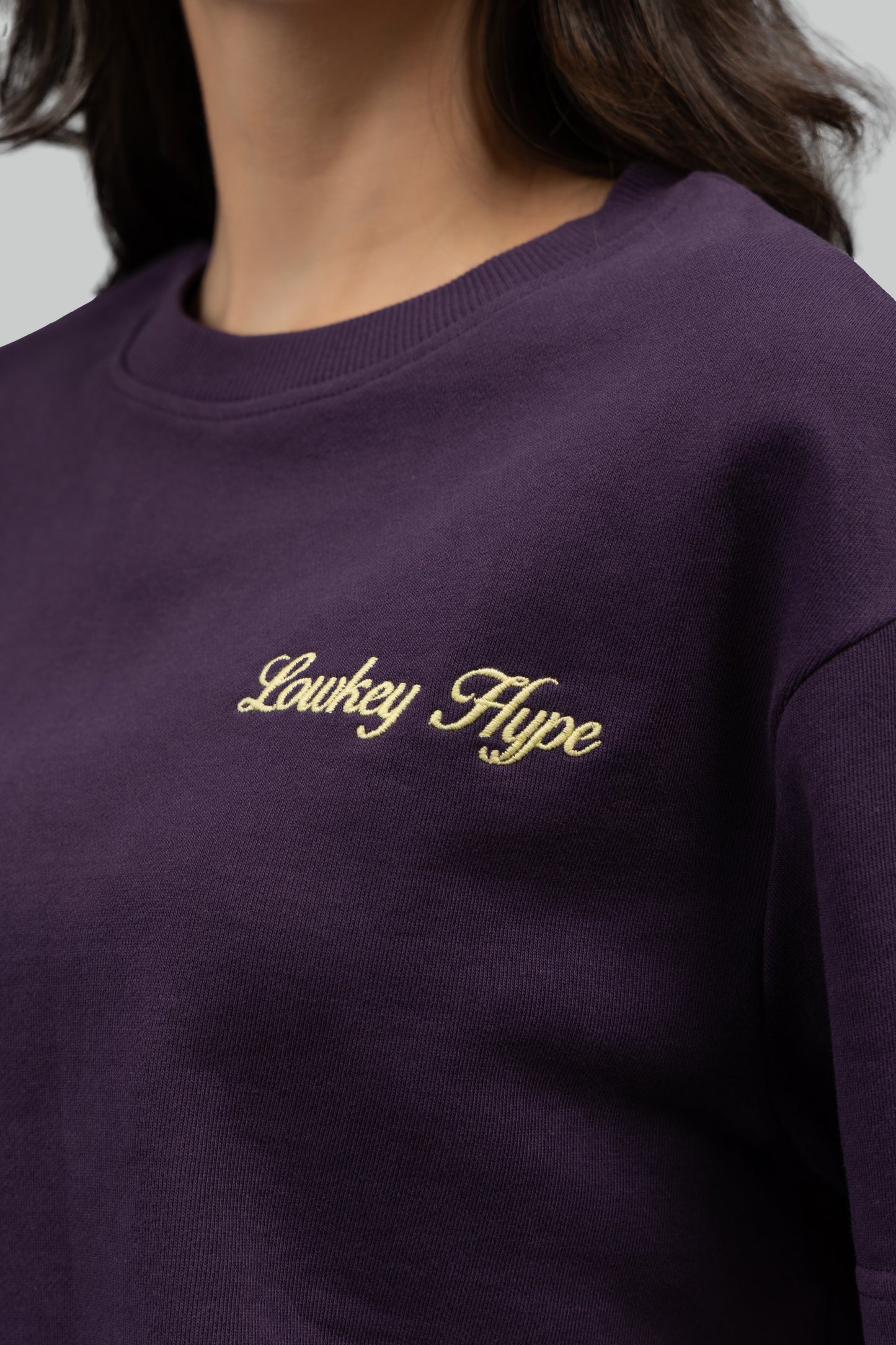 'Lowkey Hype' Terry Crop Top