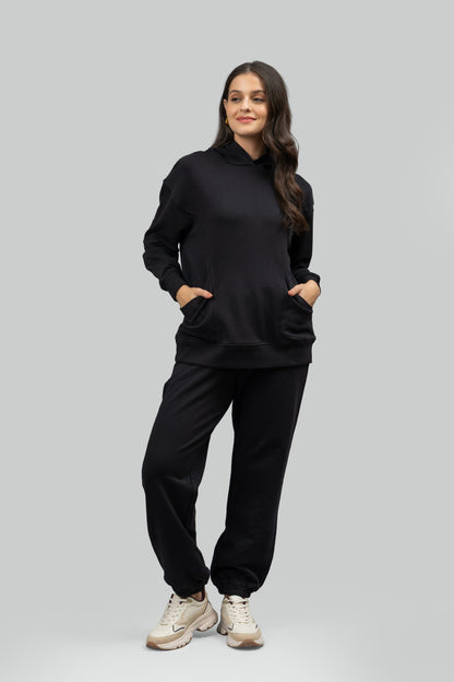 Midnight Black Oversized Hoodie