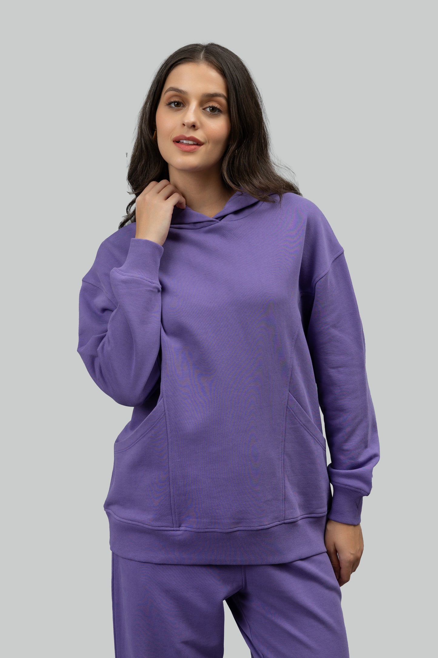 Soft Lavender Oversized Hoodie