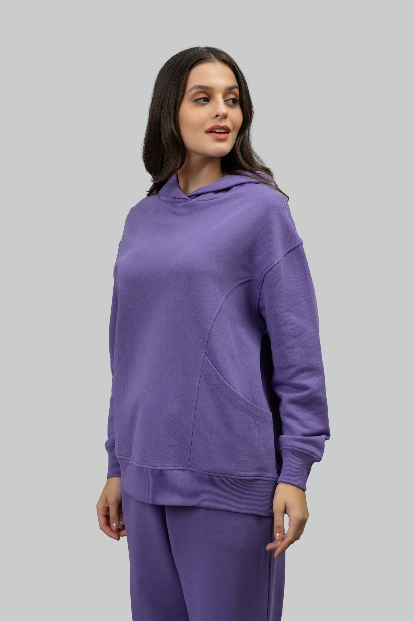 Soft Lavender Oversized Hoodie