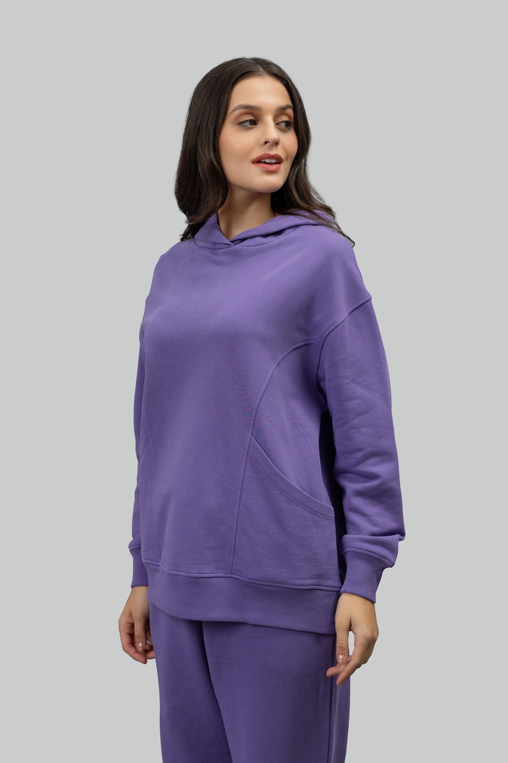 Soft Lavender Oversized Hoodie