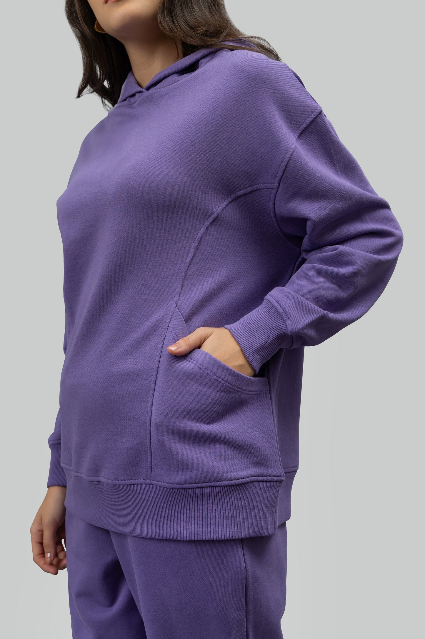 Soft Lavender Oversized Hoodie