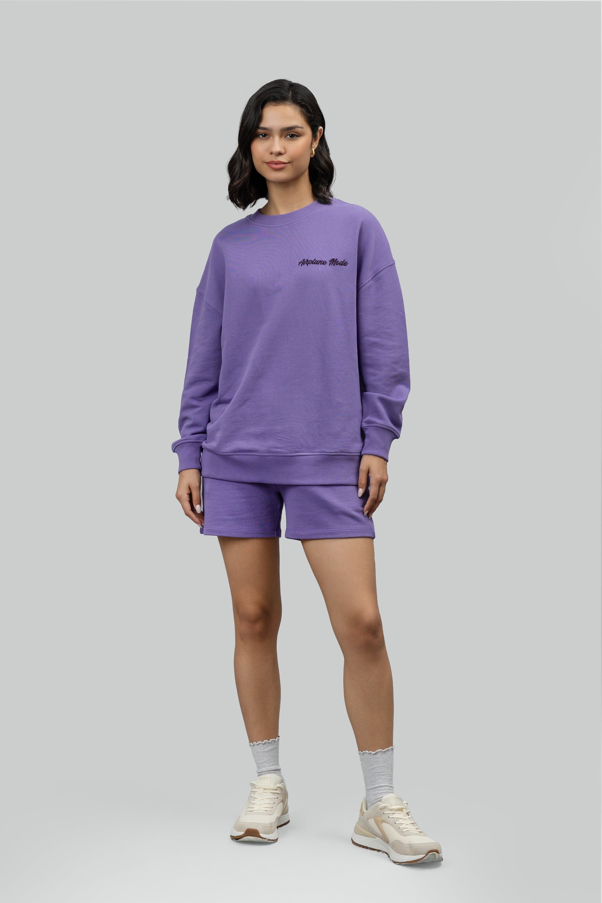 'Airplane Mode' Terry Shorts Lounge Set