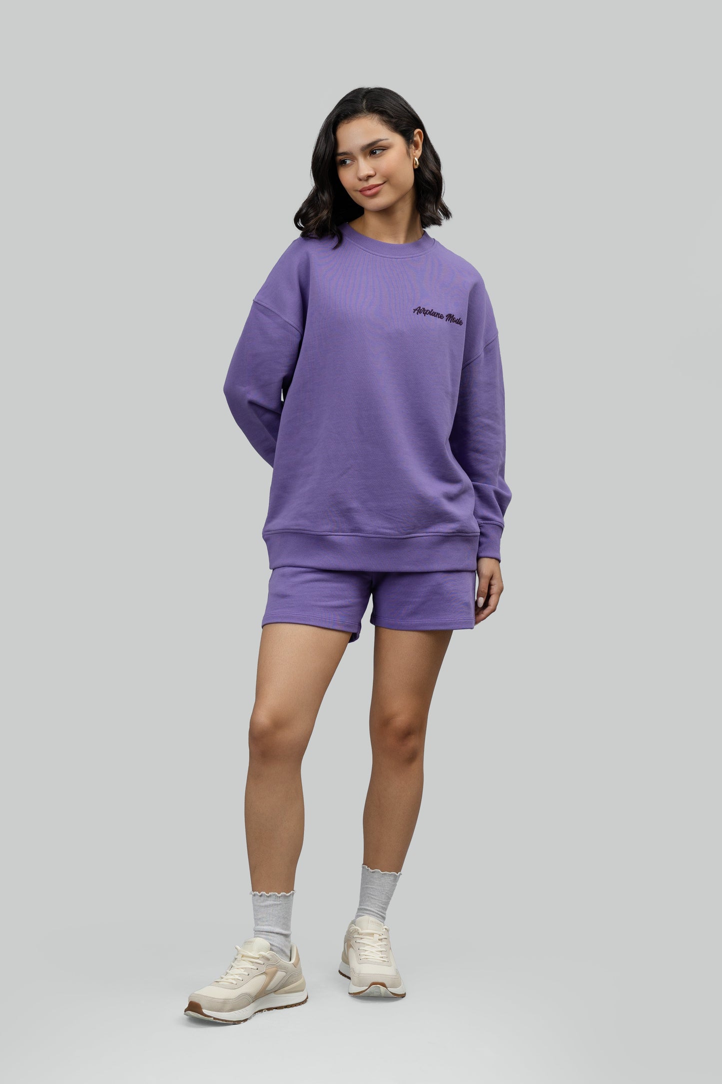 'Airplane Mode' Terry Shorts Lounge Set