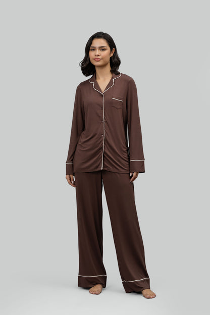 Luxe Dark Cocoa Modal Sleep Pajamas
