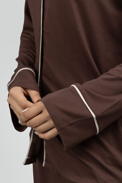 Luxe Dark Cocoa Modal Sleep Top
