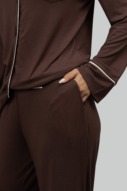 Luxe Dark Cocoa Modal Sleep Pajamas