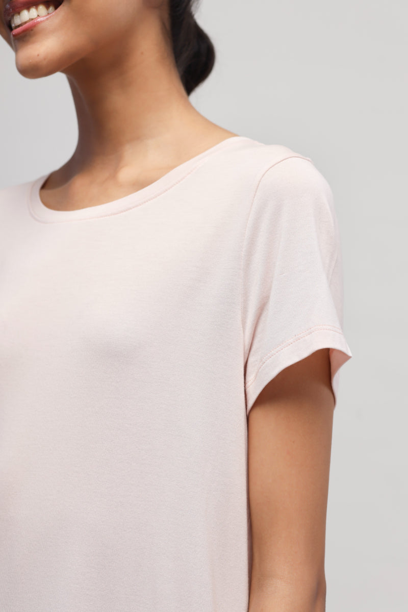 Aqua Terry Travel set with Light Pink Top