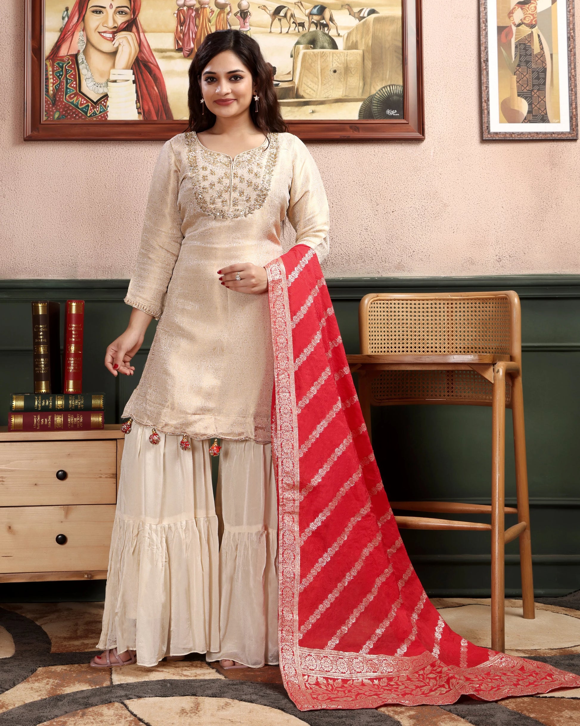Roohi Charm Sharara with Dupatta