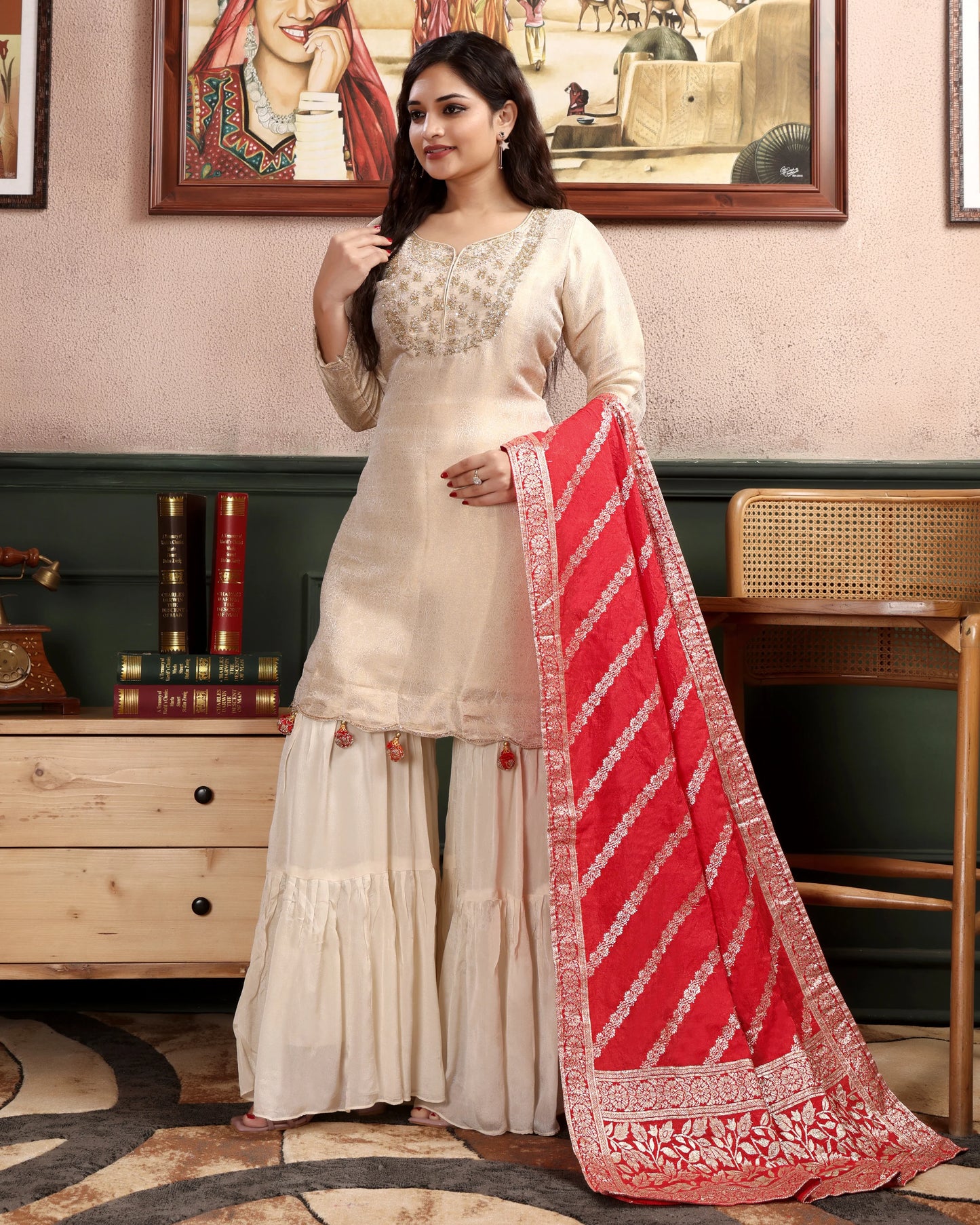 Roohi Charm Sharara with Dupatta