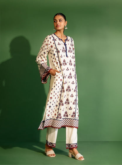 Marlow Wool Off White Kurta Set