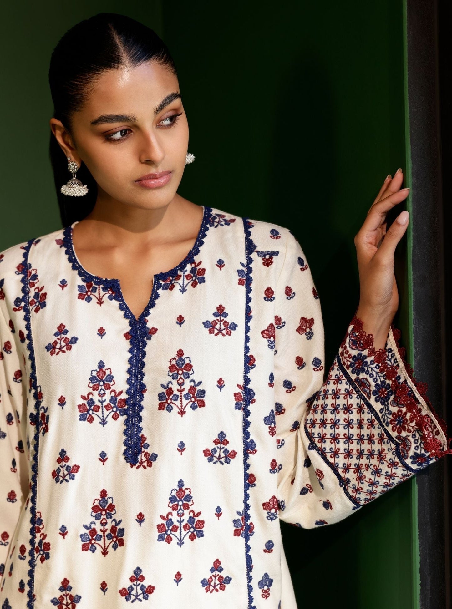 Marlow Wool Off White Kurta Set