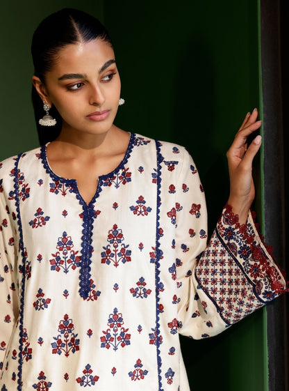 Marlow Wool Off White Kurta Set