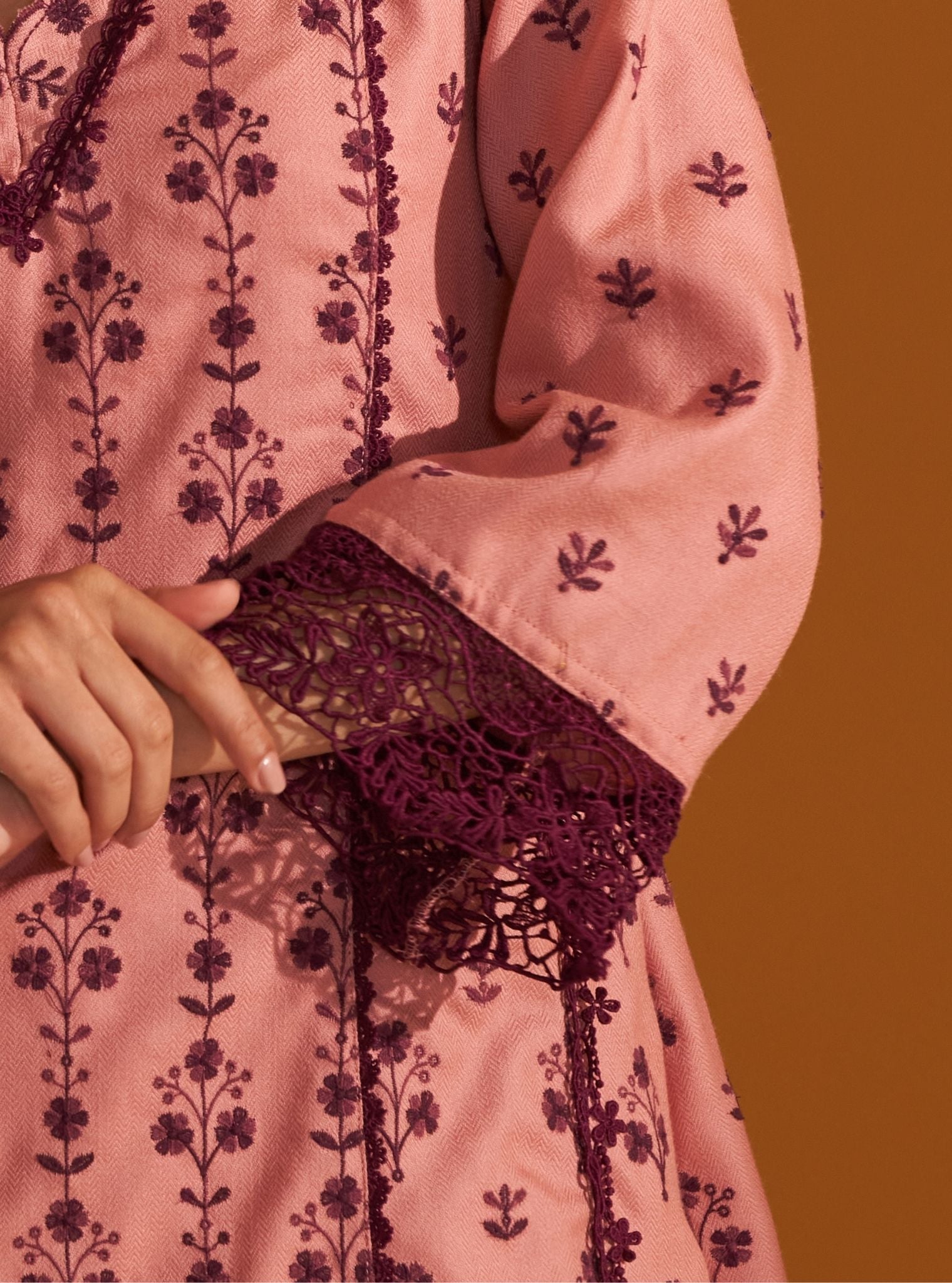 Selby Wool Pink Kurta Set