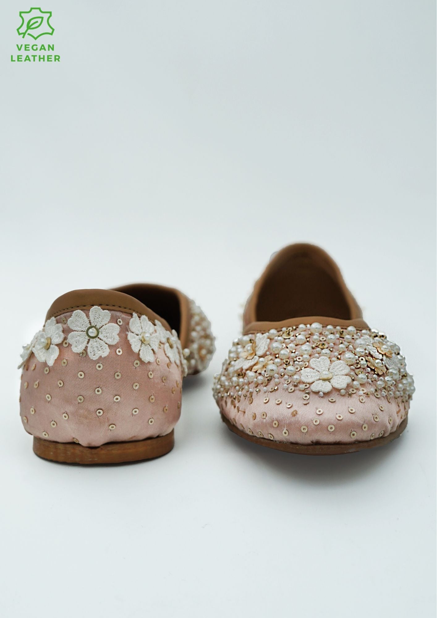 Eshaal Rose Gold Vegan Jutti