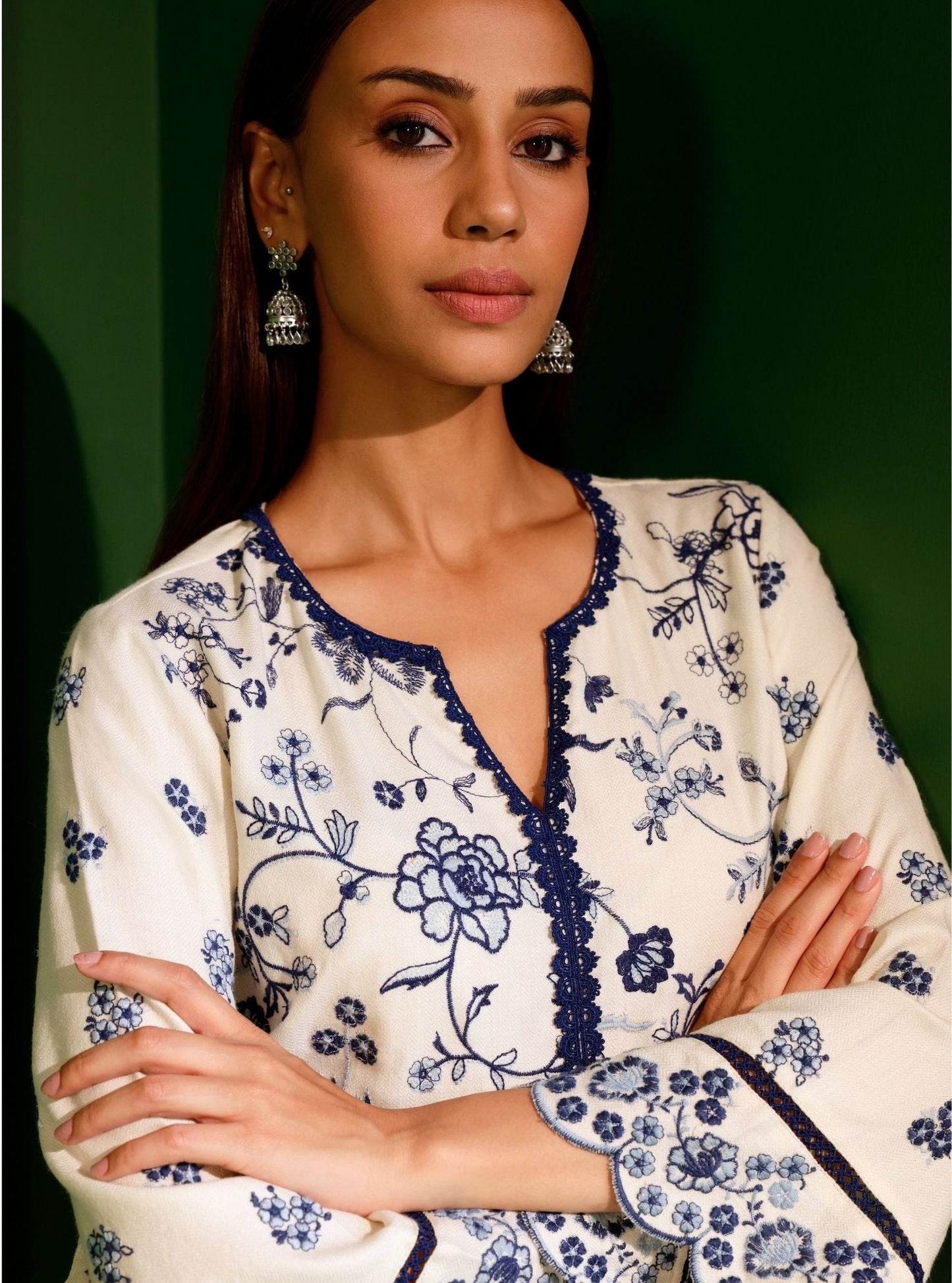 Juno Wool Off White Kurta Set