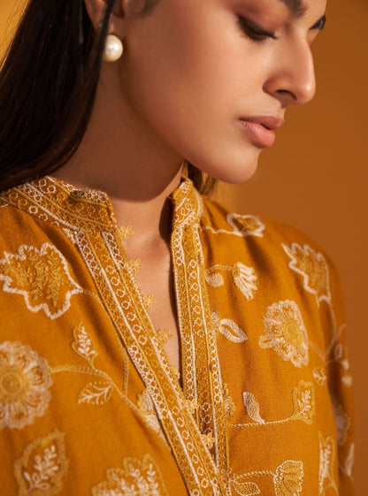 Ashby Wool Mustard Kurta Set