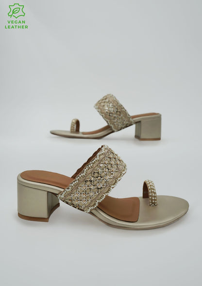 Noor Gold Vegan Kohla Heel