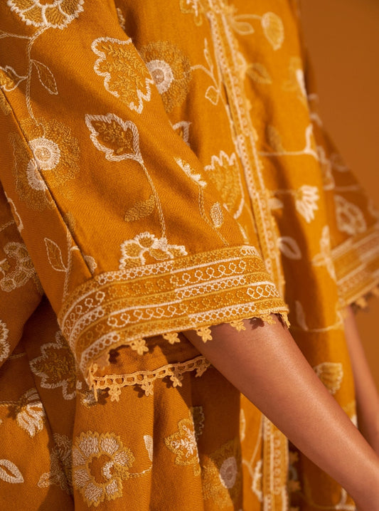 Ashby Wool Mustard Kurta Set