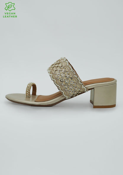Noor Gold Vegan Kohla Heel