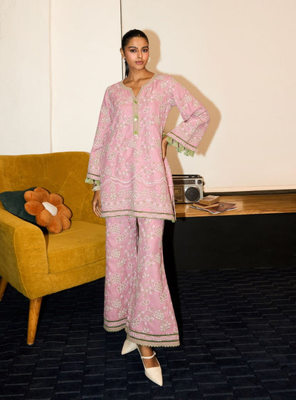 Mabel Wool Pink Kurta Set